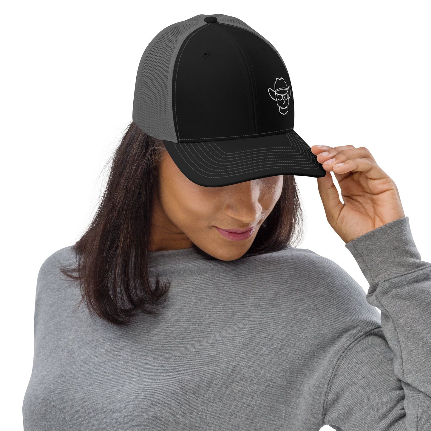 Western Skull Snapback Hat