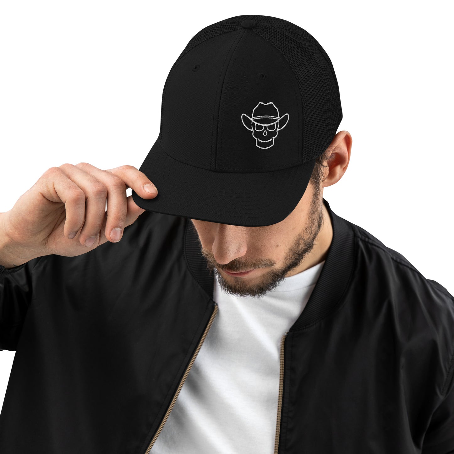 Western Skull Snapback Hat