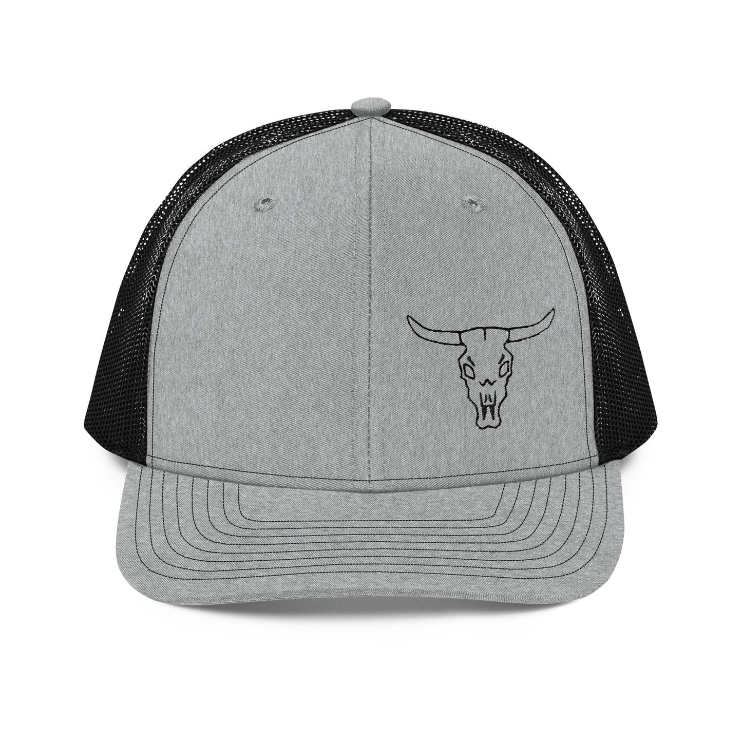Bull Skull Snapback Hat