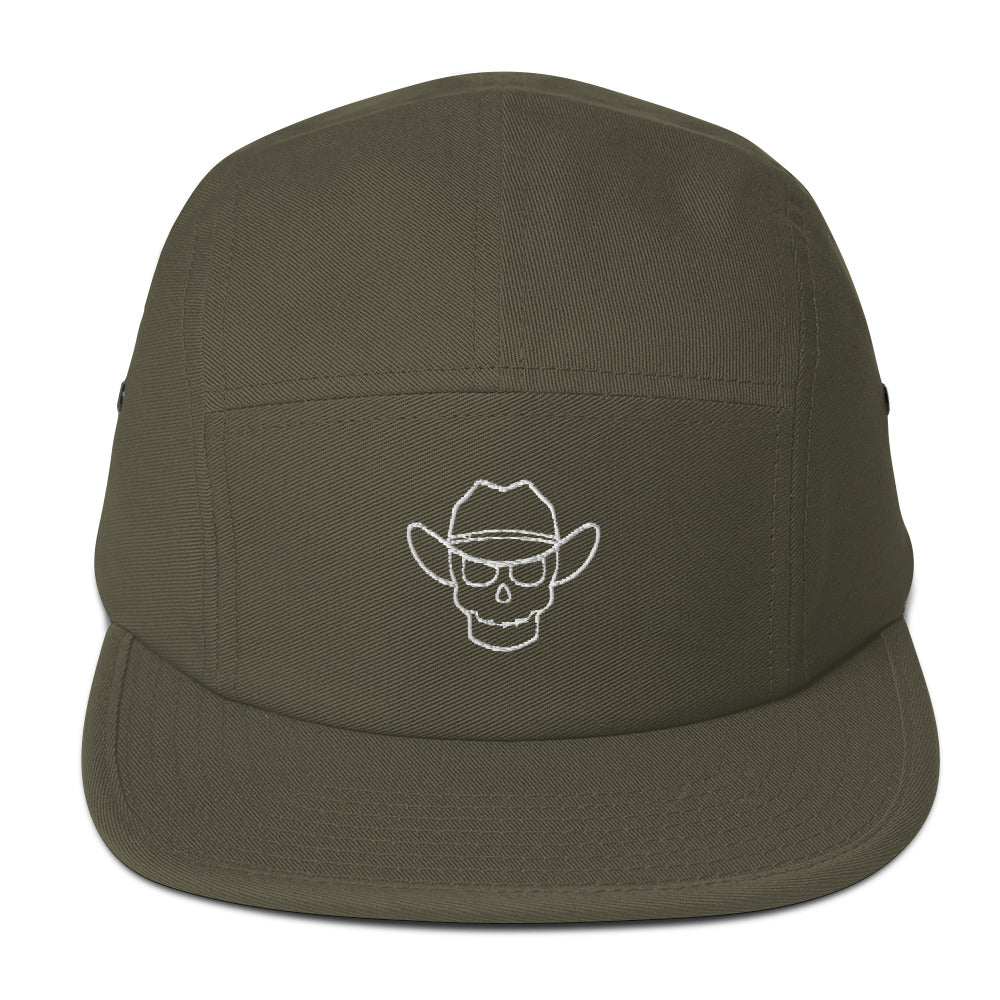 Western Skull Five Panel Hat